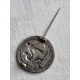 Gyda og Harald Hårfagre, detaljrik draktspenne, nål fra historien