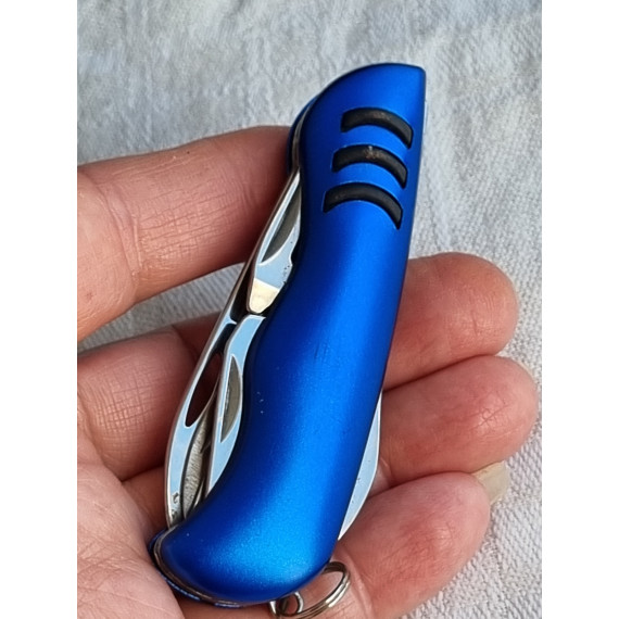 Nydelig blå multikniv, uten reklame, lommekniv