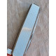 Lommekniv, sølvfarget med striper, reklame for Harry Solberg AS