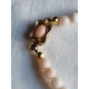 Nydelig perlekjede i edelkorall-perler, kalt englehud