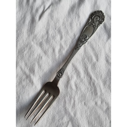 Prinseplett gaffel, i 30 grams plett, ca 17,3 cm