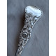 Rose, Flat Rose sølvplett gaffel, ca 18,6 cm