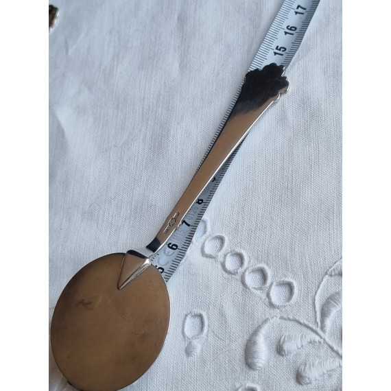 Vera sølvplett påleggs spade, ca 14,3 cm lang
