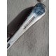 Liten Engelsk spade, smørkniv i sølvplett, skjellmønster, ca 12,1 cm