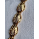 585 gult gull armbånd, armlenke, ca 19 cm lukket, 13,95 gram