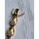 585 gult gull armbånd, armlenke, ca 19 cm lukket, 13,95 gram
