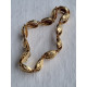 585 gult gull armbånd, armlenke, ca 19 cm lukket, 13,95 gram