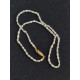 Perlekjede, halskjede med ekte Biwaperler, ubrukt ca 42 cm langt