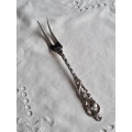 Dobbel rokokko anretningsgaffel, serveringsgaffel, ca 21,5 cm