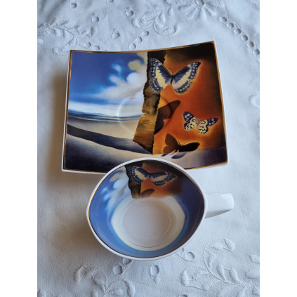Goebel - Salvador Dali, kopp og tallerken, ubrukt