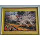 Nikolai Astrup Blomstrende epletre, repro med bruk av 23K blad gull, ca 30 x 27 cm