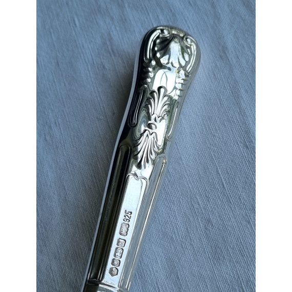 Kings Pattern kniv i 925 sølv, helt ny, ubrukt ca 24,5 cm