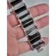 Nydelig sølv emalje armbånd, i sort og rødt, fra Einar Modahl, ca 18,5 cm, lukket
