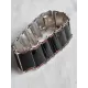 Nydelig sølv emalje armbånd, i sort og rødt, fra Einar Modahl, ca 18,5 cm, lukket