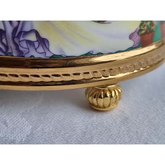 Smykkeskrin i porselen, Cinderella, Askepott med spilledåse, fra Faberge