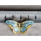 Perfekt sølv emalje sommerfugl i flerfarget emalje fra OPRO