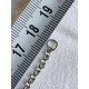 Armbånd sølv farget, med hjertedekor, hjertesmykke, ca 18 cm