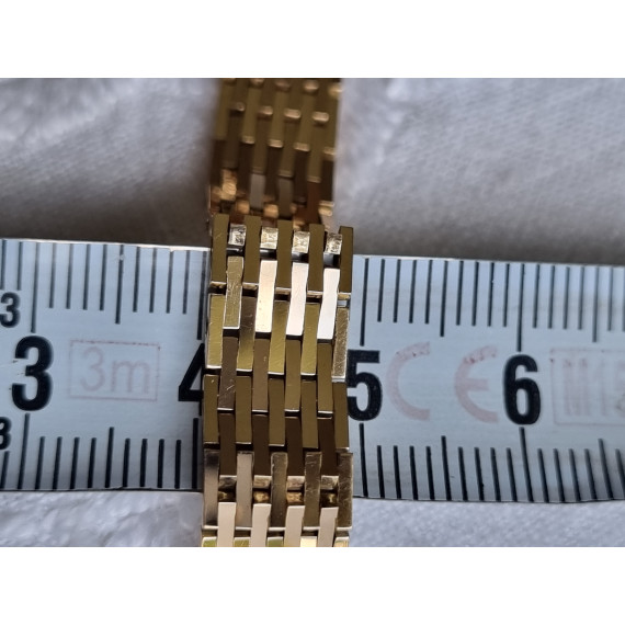 Mursteins armbånd i 585, 14 karat gult gull, nytt og ubrukt, 9 rekker, 18,8 gram