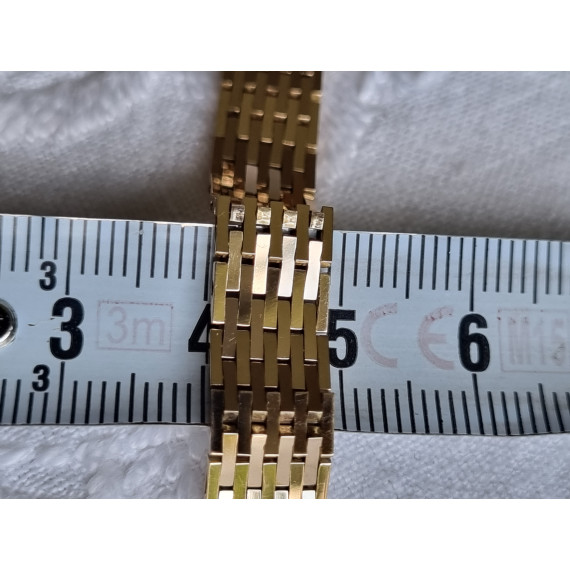 Mursteins armbånd i 585, 14 karat gult gull, nytt og ubrukt, 9 rekker, 18,8 gram
