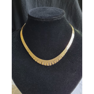 Mursteins halskjede i 585, 14 karat gult gull, ca 41,5 cm lukket, antatt ubrukt, 29,4 gram