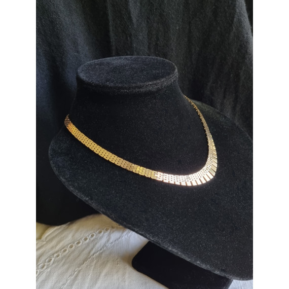 Mursteins halskjede i 585, 14 karat gult gull, ca 41,5 cm lukket, antatt ubrukt, 29,4 gram