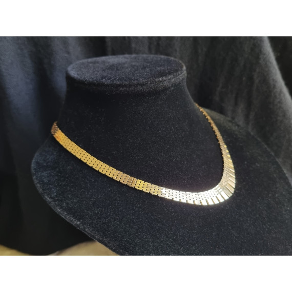 Mursteins halskjede i 585, 14 karat gult gull, ca 41,5 cm lukket, antatt ubrukt, 29,4 gram