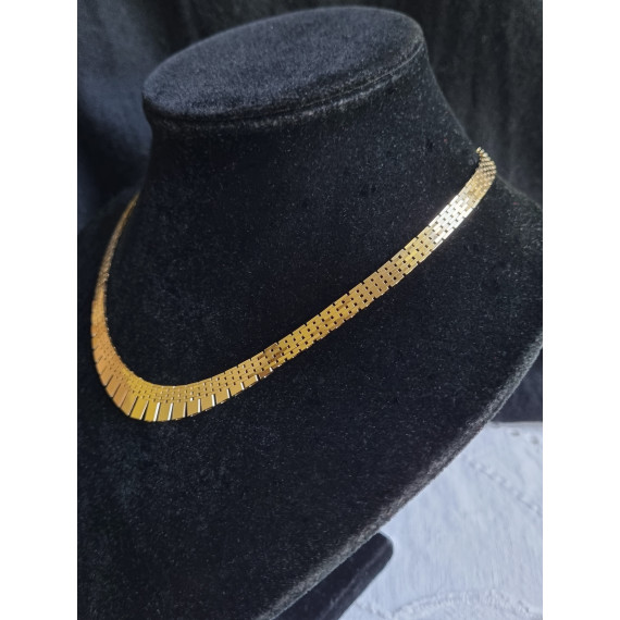 Mursteins halskjede i 585, 14 karat gult gull, ca 41,5 cm lukket, antatt ubrukt, 29,4 gram