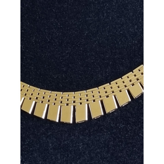 Mursteins halskjede i 585, 14 karat gult gull, ca 41,5 cm lukket, antatt ubrukt, 29,4 gram