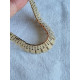 Mursteins halskjede i 585, 14 karat gult gull, ca 41,5 cm lukket, antatt ubrukt, 29,4 gram