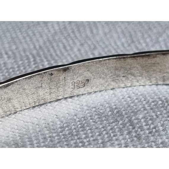 Enkelt armbånd, justerbar armring i 925 sølv