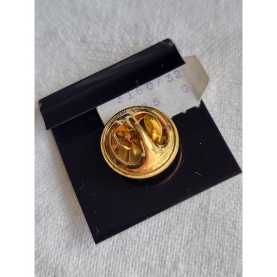 Ubrukt vintage Corocraft clutch pin, liten smykke brosje, pin, forgylt sommerfugl