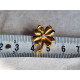 Ubrukt vintage Corocraft clutch pin, liten smykke brosje, pin, forgylt blomst m sten