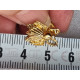 Ubrukt vintage Corocraft clutch pin, liten smykke brosje, pin, forgylt herlig bille