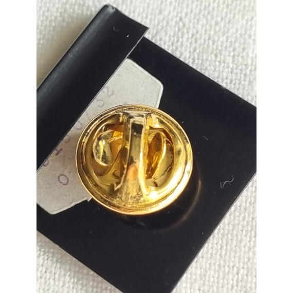 Ubrukt vintage Corocraft clutch pin, liten smykke brosje, pin, forgylt sommerfugl med detaljer i vingene