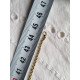 Nydelig ertekjede, halskjede, i forgylt 925 sølv, ca 45 cm, 2,5 mm bredt