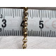Nydelig ertekjede, halskjede, i forgylt 925 sølv, ca 45 cm, 2,5 mm bredt