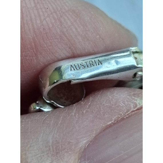 Sølvbelagte øreklips med stor imitert diamant