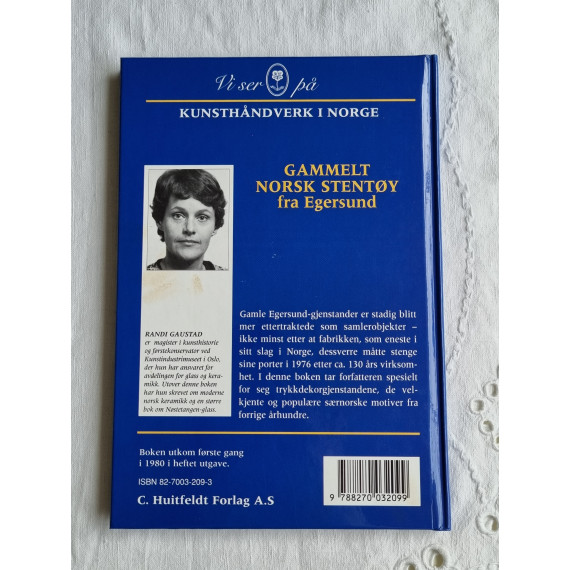 Bok Gammelt norsk stentøy, Randi Gaustad