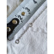 Nydelig hals collier smykke i 925 S, med granater, ca 46,5 cm, eller 44,5 cm langt