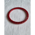 Ubrukt armbånd, fra 1980 til 1990-tallet, vakkert, burgunder, med nydelige detaljer