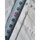 Anheng, klassisk diamant imitasjon, krystall i 925 S med kjede ca 41 cm langt