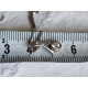 Anheng, klassisk diamant imitasjon, krystall i 925 S med kjede ca 41 cm langt