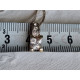 Sølv halskjede, ca 42 cm med anheng klassisk diamant imitasjon, krystall i 925 S