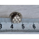 Ubrukt vintage selskaps pin, liten smykke brosje, pin, forsølvet hjerte med steiner