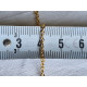 Nytt, ubrukt, forgylt og lekkert lenket halskjede, anhengslenke, ca 47 cm langt, 2 mm bredt