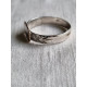 Enkel, og eldre ring i 830 sølv, signet ring