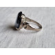 Antatt bijouteri ring, godt laget med stor imitert blodstein, strl 58