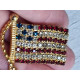 Rhinestone, nydelig smykkenål, selskapsnål med vakre strass steiner, Am flagg