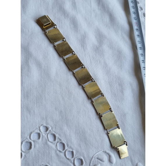 Strøkent sølv emalje armbånd, antatt ubrukt fra Finn Jensen, ca 18 cm langt, lukket