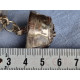 Fantastisk antikk filigran halsknapp i sølv, 1800-tallet, mrk 12L